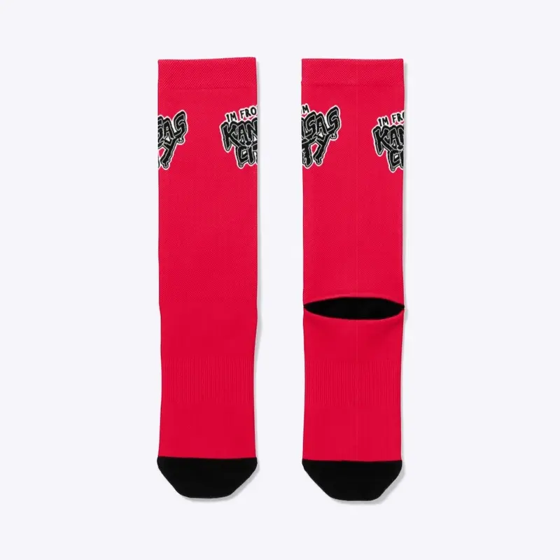 Multicolor Sock black font