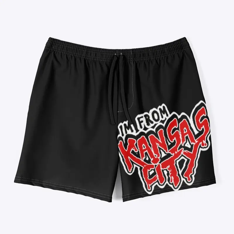 Red font trunks