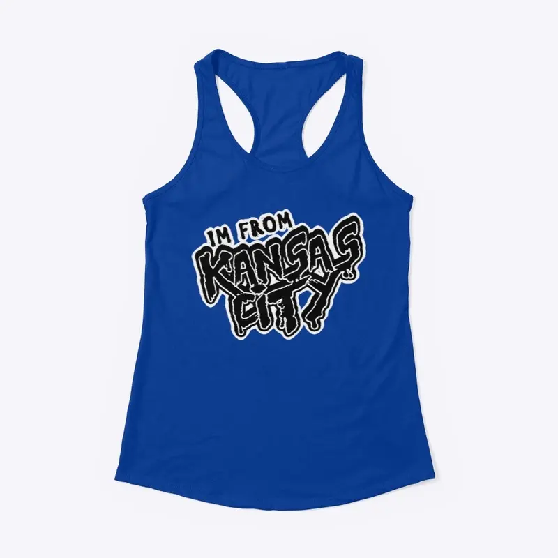 Women’s tank black font