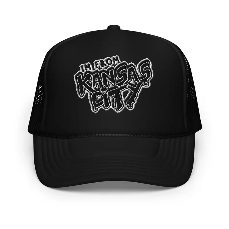 Black lettering Trucker