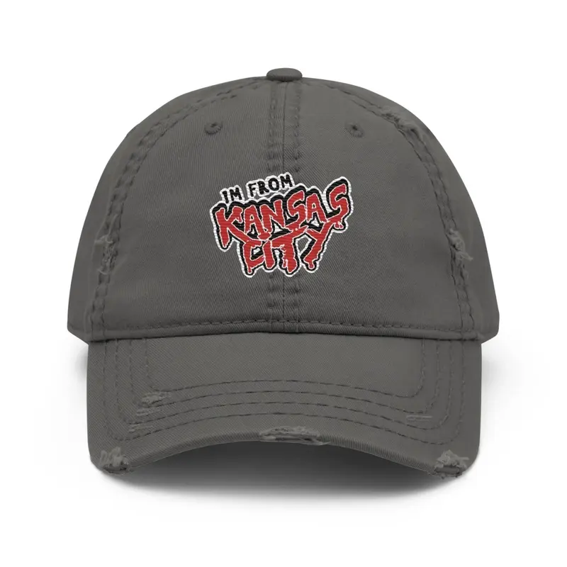 I’m from Kansas City dad hat grey/red